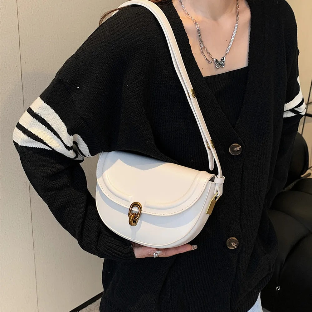bags : Mini Schoudertas Dames - Klepsluiting Gladde Textuur - PU-Leer in van Pantino