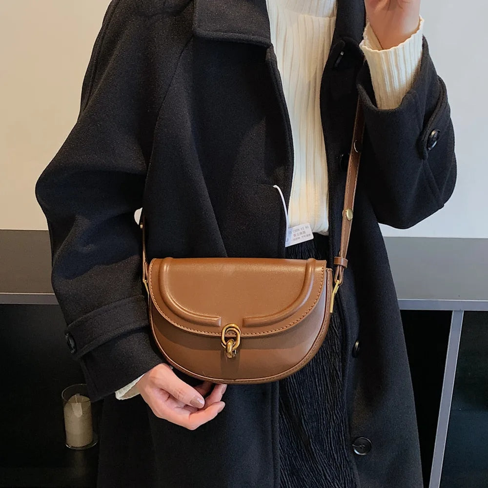 bags : Mini Schoudertas Dames - Klepsluiting Gladde Textuur - PU-Leer in van Pantino