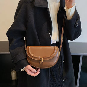 bags : Mini Schoudertas Dames - Klepsluiting Gladde Textuur - PU-Leer in van Pantino