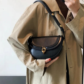 bags : Mini Schoudertas Dames - Klepsluiting Gladde Textuur - PU-Leer in van Pantino