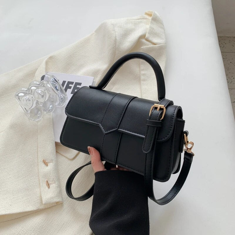 bags : Schoudertas Dames Zwart - Slank Lichtgewicht Design - PU-Leer in Zwart van Pantino