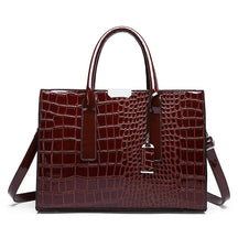 bags : Tas met Krokodillenprint Dames - Bruin in Bruin van Pantino