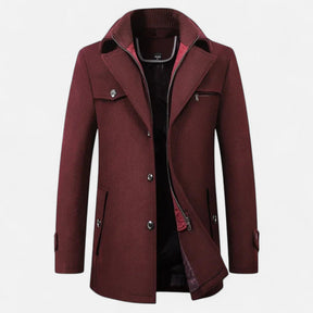 Trench Homme Laine Col Double Zippé
