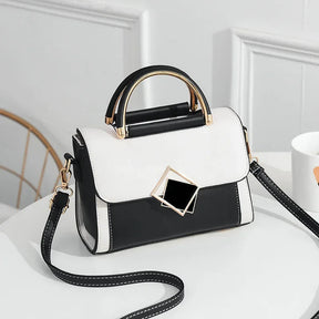 bags : Schoudertas Dames - Kleurblokken Geometrische Gesp Design - PU-Leer in van Pantino