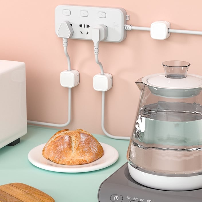 gadgets : Kabelhouder Set Zwart 6 Stuks - Anti-Kabelrommel Bureau - Siliconen in van Pantino