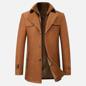 Trench Homme Laine Col Double Zippé