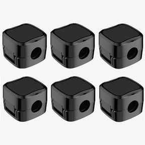 gadgets : Kabelhouder Set Zwart 6 Stuks - Anti-Kabelrommel Bureau - Siliconen in Zwart (set van 6) van Pantino