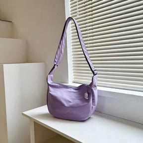 bags : Schoudertas Dames Paars - Harajuku Stijl - Canvas in Paars van Pantino