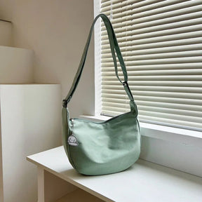 bags : Schoudertas Dames Paars - Harajuku Stijl - Canvas in Groen van Pantino