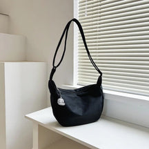 bags : Schoudertas Dames Paars - Harajuku Stijl - Canvas in Zwart van Pantino