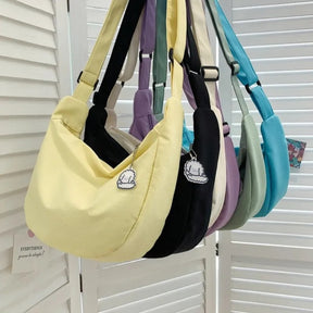 bags : Schoudertas Dames Paars - Harajuku Stijl - Canvas in van Pantino