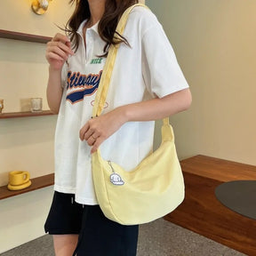 bags : Schoudertas Dames Paars - Harajuku Stijl - Canvas in van Pantino