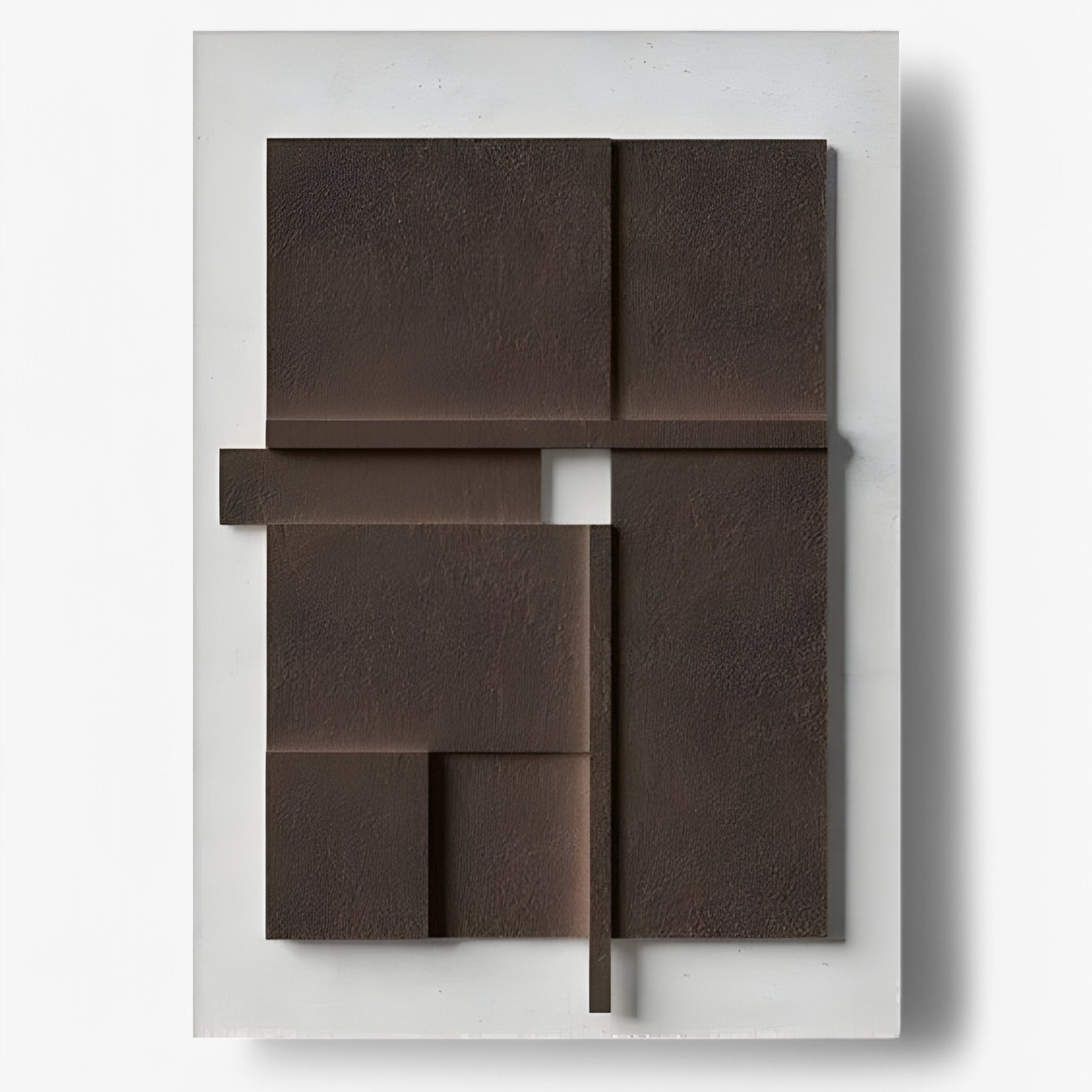 home & garden : Abstracte Kunst Decoratie Wit - Moderne Sculptuur Woonkamer - Hars in Koffie van Pantino