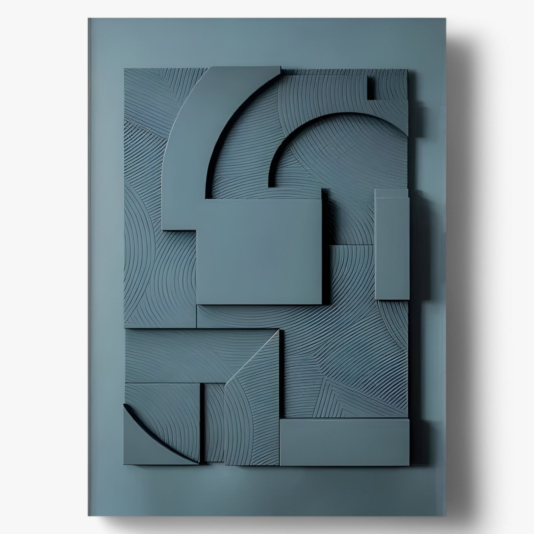 home & garden : Abstracte Kunst Decoratie Wit - Moderne Sculptuur Woonkamer - Hars in Blauw van Pantino