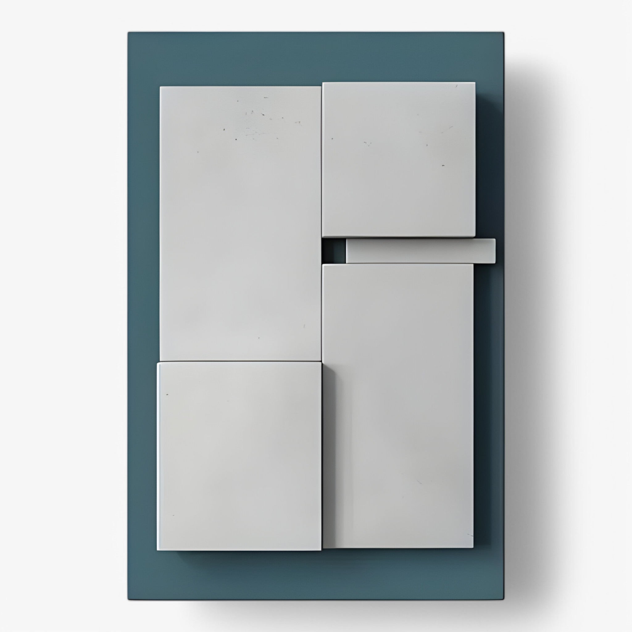 home & garden : Abstracte Kunst Decoratie Wit - Moderne Sculptuur Woonkamer - Hars in Wit Groen van Pantino