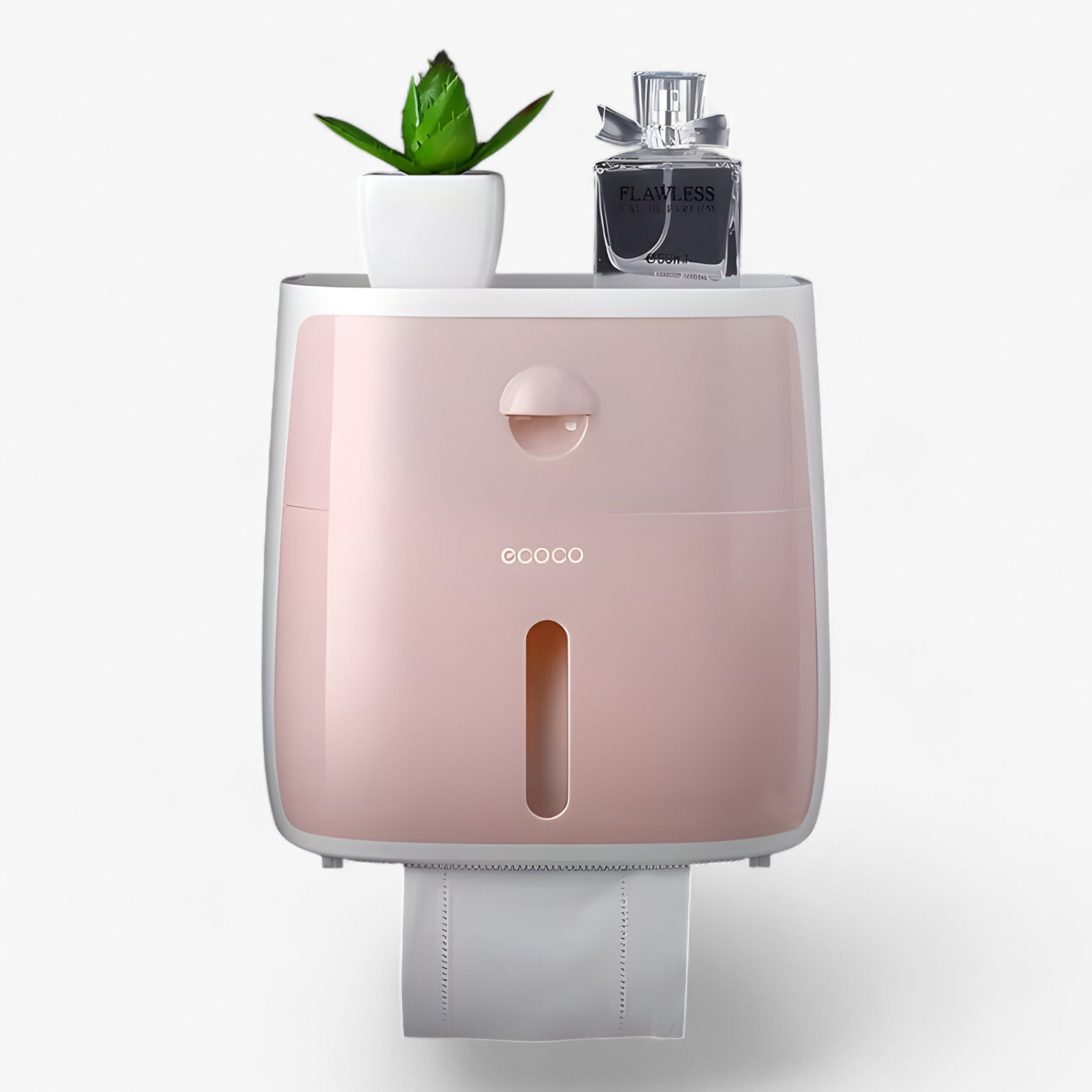 home & garden : Waterdichte Dispenser - Opbergoplossing voor de Badkamer - Wit in D-Roze van Pantino