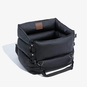 pets : Draagbare Honden Reismand Donkergrijs - Veilig Comfortabel Reizen - Polyester in Lederlook Zwart van Pantino