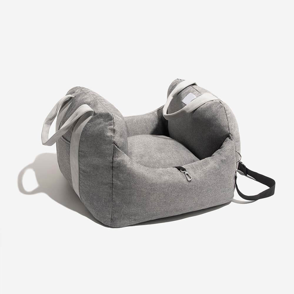 pets : Draagbare Honden Reismand Donkergrijs - Veilig Comfortabel Reizen - Polyester in Stof Grijs van Pantino