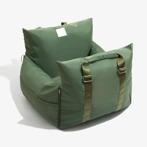 pets : Draagbare Honden Reismand Donkergrijs - Veilig Comfortabel Reizen - Polyester in Waterproof Donkergroen van Pantino