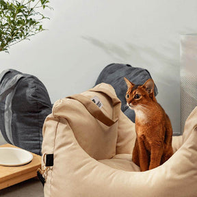 pets : Draagbare Honden Reismand Donkergrijs - Veilig Comfortabel Reizen - Polyester in van Pantino