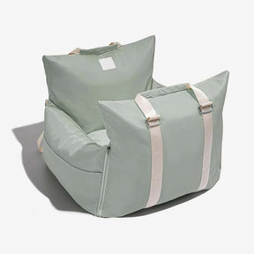 pets : Draagbare Honden Reismand Donkergrijs - Veilig Comfortabel Reizen - Polyester in Waterproof Lichtgroen van Pantino