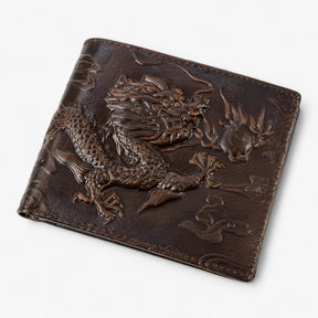 bags : Bifold Portemonnee Heren - Vintage en Duurzaam in dragon-heng van Pantino