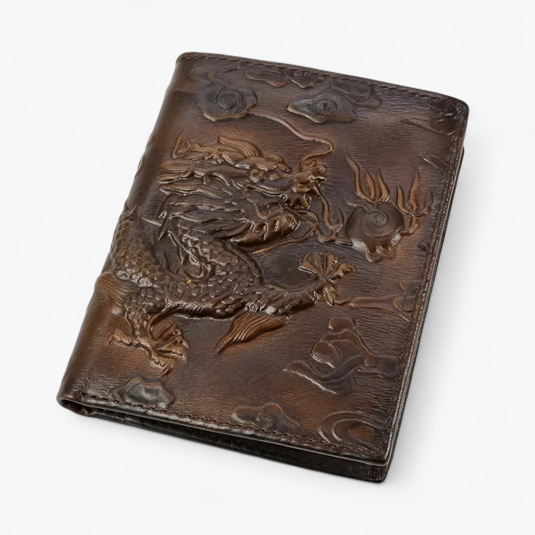 bags : Bifold Portemonnee Heren - Vintage en Duurzaam in dragon-shu van Pantino
