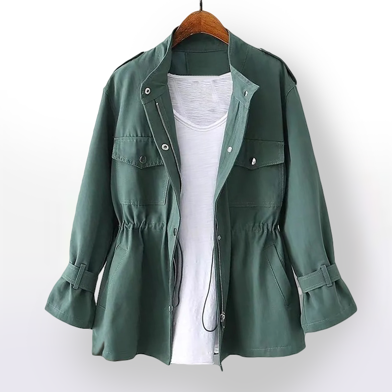 Trench Coat : Trenchcoat Wit - Bellavento - All Season in Groen van Pantino