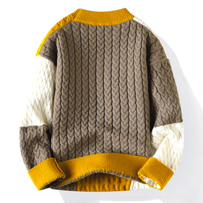 Sweater : Trui Heren Blauw - Gestreept in van Pantino