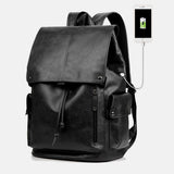 Men's Backpack Black - Waterproof Men's Backpack with USB Charging - Suitable for a 13.3 Inch Laptop