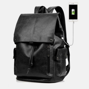 bags : Rugzak Heren Zwart - Waterdichte Herenrugzak met Opladen Via USB - Geschikt voor een Laptop van 13,3 Inch in Black van Pantino
