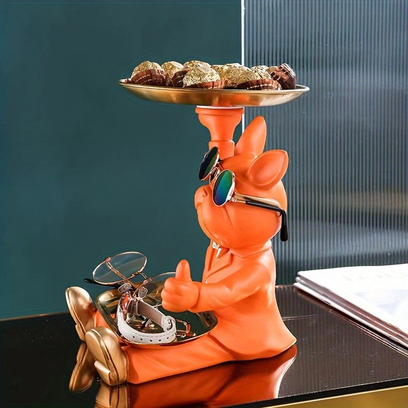 home & garden : Decoratief Bulldog Standbeeld - Oranje in van Pantino