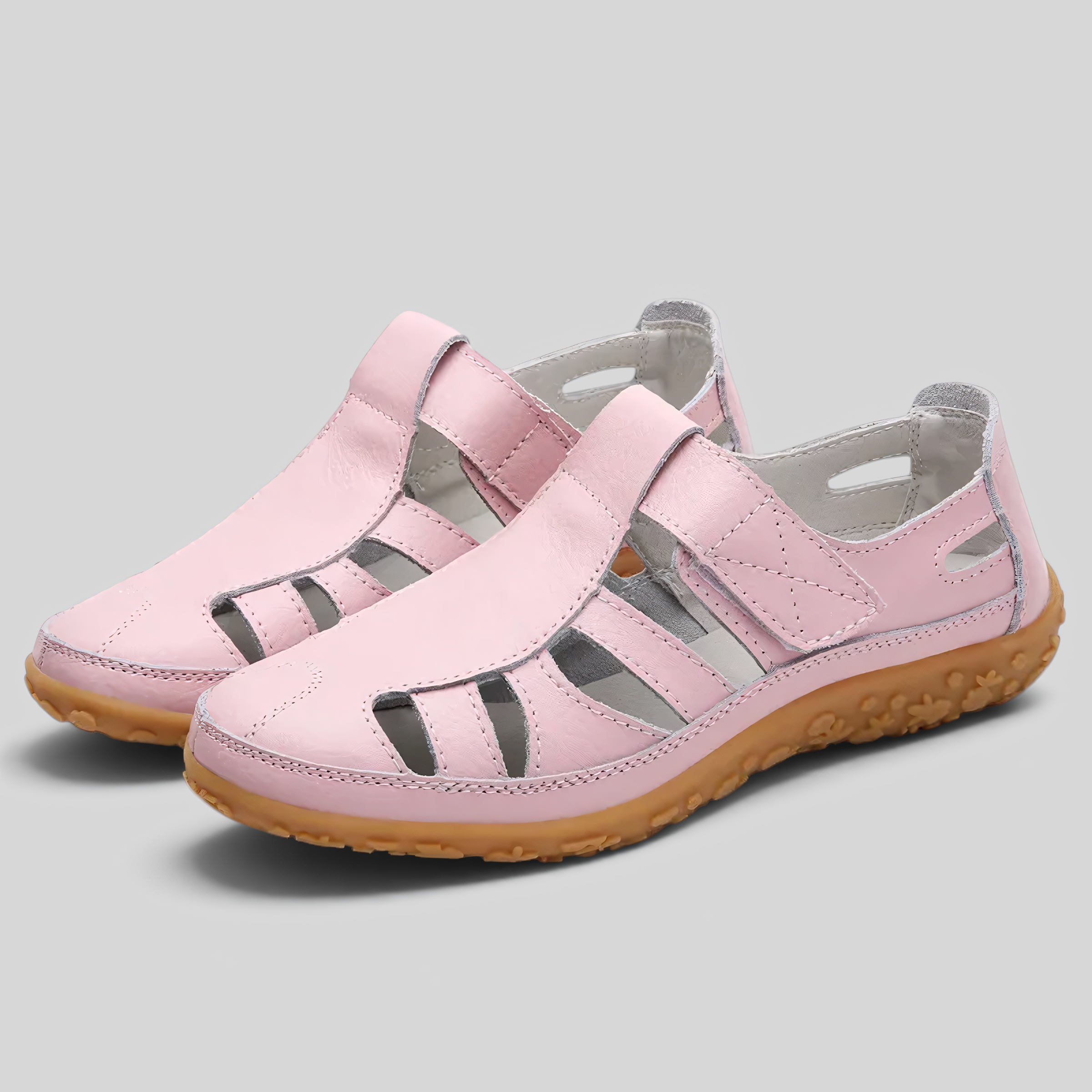 image_ai : Dames Sandalen - Orthopedisch, Anti-slip & Comfortabel in Roze van Jeecey