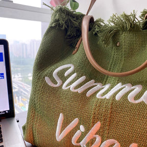 bags : Fashion Strandtas Reistas - Groen in van Pantino