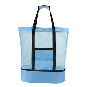 bags : Kustlijn Wanddecoratie Groen - Maritiem Woonaccessoire in Hemelsblauw van Pantino