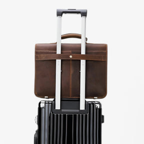 bags : Elegante Lederen Herenaktentas Leer - Bruin in van Pantino
