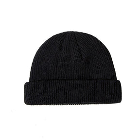 Beanie : Hoed Heren Zwart - Trawler Muts Gebreide Visser Retro Vintage Stijl Ski Skull Cap in van Pantino