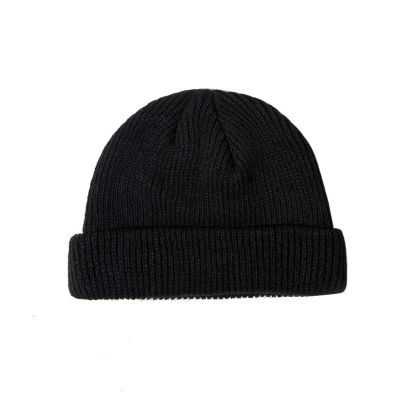 Beanie : Hoed Heren Zwart - Trawler Muts Gebreide Visser Retro Vintage Stijl Ski Skull Cap in van Pantino