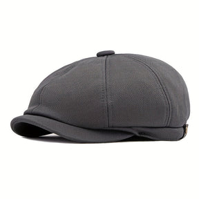 Octagonal Cap : Outdoor Hoed Mannelijke Britse Retro Mode Achthoekige Cap Casual Cap Heren - Zwart in van Pantino