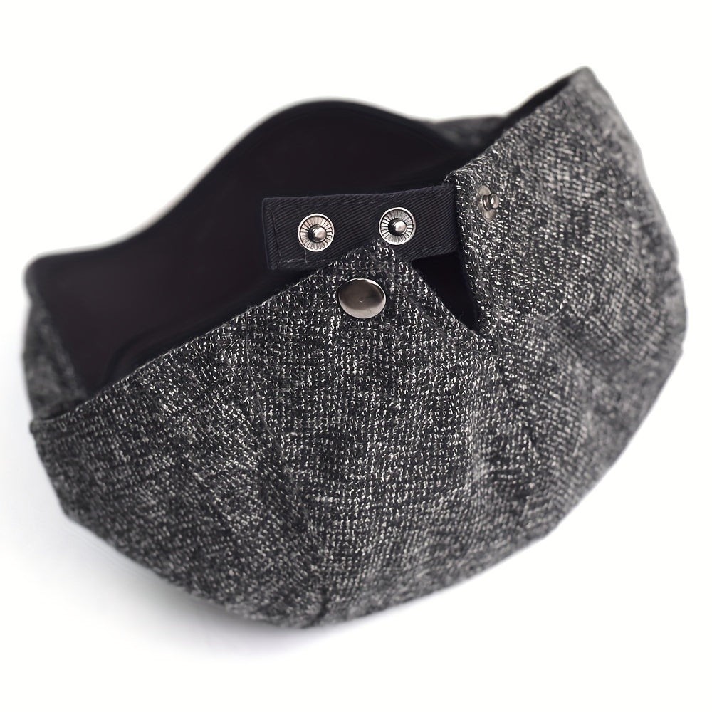 Newsboy Hat : Warme Newsboy Hoed, Cabbie Hoed, Gatsby Hoed Vintage - Zwart in van Pantino