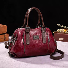 bags : Handtas Rood - Elegante Vintage in Rood van Pantino