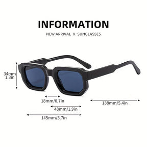 Sunglasses : Zonnebril Heren Zwart - Men 1pc Nieuwe Retro met Vierkant Frame voor Vintage in van Pantino
