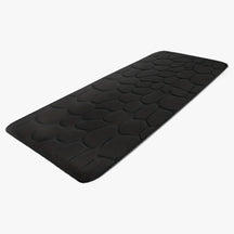 home & garden : Grote Badkamermat voor Lange Strepen - Machinewasbaar - Grijs in Zwart 50x120cm van Pantino