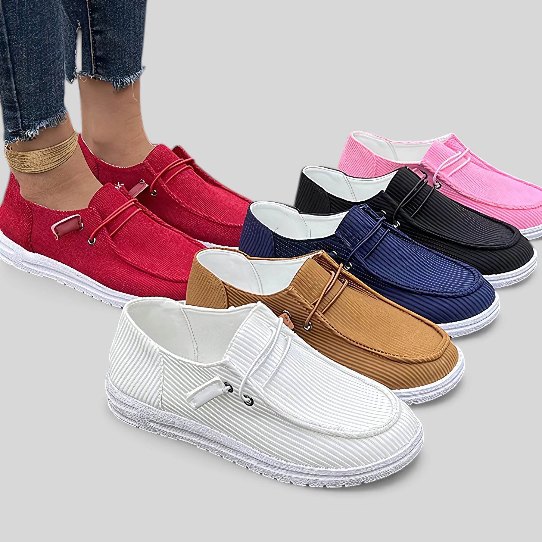 Damessneakers Ademend Comfortabel met Voetboogsteun