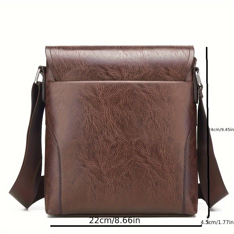 bags : Crossbody Tas Heren Zwart - Men 1pc Vintage Messenger Bag voor Vintage in van Pantino
