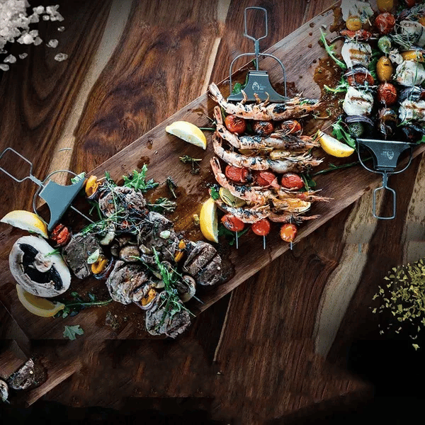 outdoor equipment : 3-Weg Grillspiezen BBQ - Rvs Duurzaam Buiten Grillen - Rvs in van Pantino