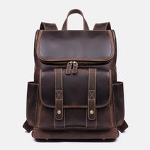 bags : Rugzak Heren Zwart - Vintage Anti-Diefstal Laptoprugzak voor , Geschikt voor 15,6 Inch in Koffie van Pantino