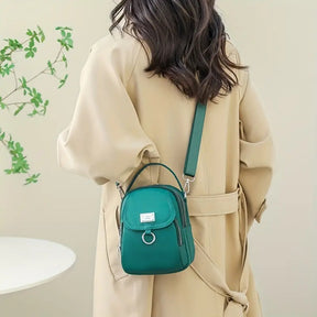 bags : Schoudertas Dames Zwart - ShoulderBag - Voor in van Pantino