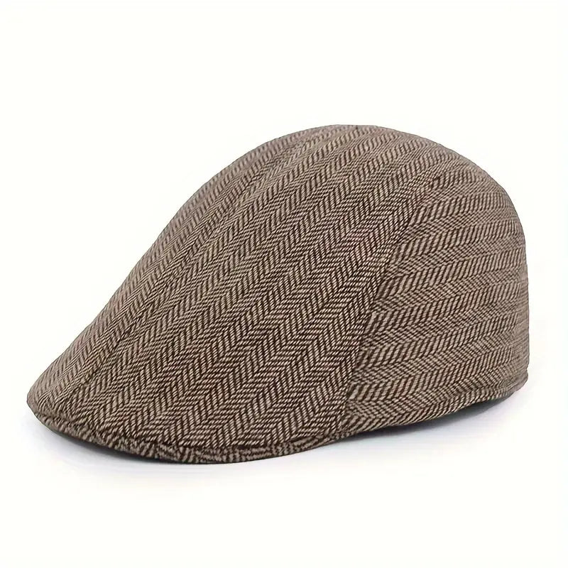 Beret Hat : Muts Donkergrijs - BeretHat - Hippe Warmte voor Middelbare Leeftijd en Ouderen in Khaki van Pantino