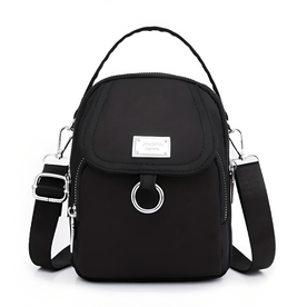 women's shoulder bag : Schoudertas Dames Zwart - ShoulderBag - Voor in Zwart van Pantinoshop